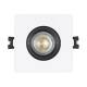 Producto de Aro Downlight Cuadrado Basculante para Bombilla LED GU10 / GU5.3 Corte Ø80 mm