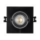 Produto de Aro Downlight Quadrado Basculante para Lâmpada LED GU10 / GU5.3 Corte Ø80 mm