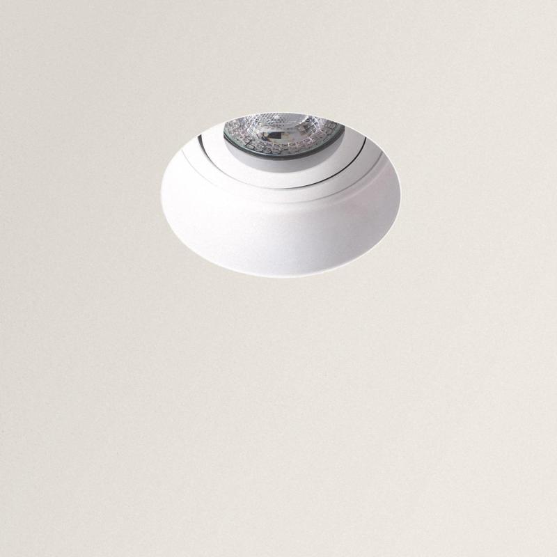 Producto de Aro Downlight Integración Escayola/Pladur Circular para Bombilla LED GU10 Corte Ø 80 mm Trimless