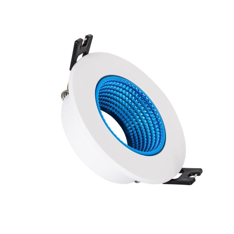 Producto de Aro Downlight Circular Basculante de Colores para Bombilla LED GU10 / GU5.3 Corte Ø80 mm