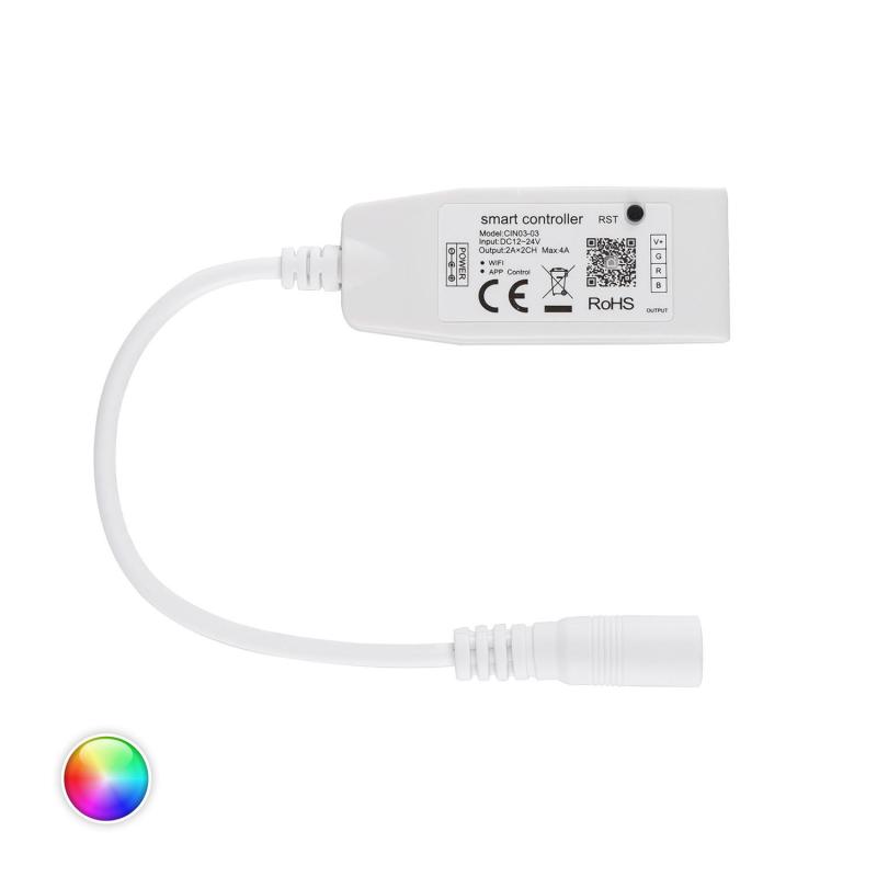 Produto de Controlador Regulador Mini WiFi Fita LED RGB 12/24V DC