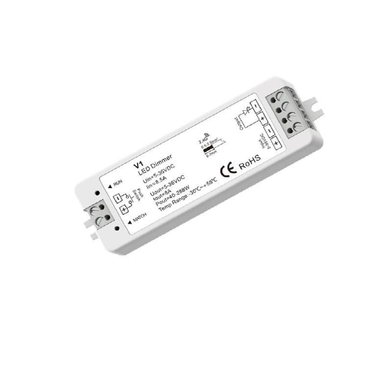 Producto de Controlador Regulador Tira LED Monocolor 5/12/24/36V DC compatible con Mando RF y Pulsador