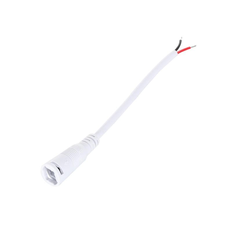 Producto de Cable Conexión Jack Hembra Tira LED 12V Blanco