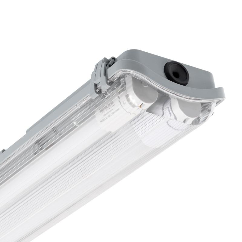 Produto de Armadura Hermética LED com dois Tubos LED 150 cm IP65 Conexão Uni-Lateral