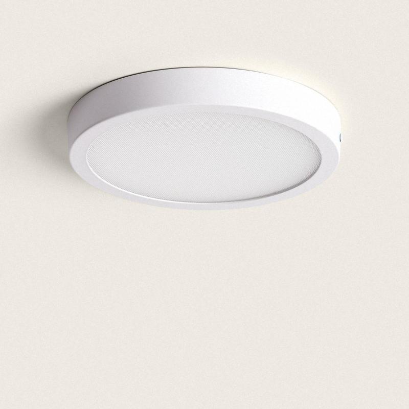 Produto de Plafón LED 18W Circular Superslim (CRI90) Microprismático CCT Seleccionável (UGR17) Ø205 mm