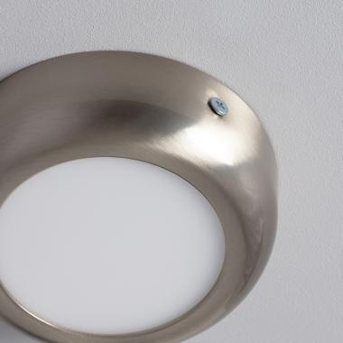 Produto de Plafón LED 6W Circular Metal Ø120 mm Design Silver