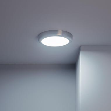 Produto de Plafón LED 18W Circular Metal Ø225 mm Design Silver