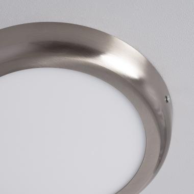 Produto de Plafón LED 18W Circular Metal Ø225 mm Design Silver