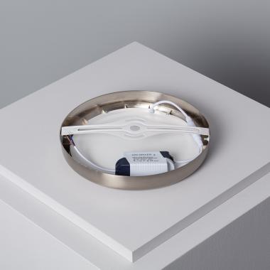 Produto de Plafón LED 18W Circular Metal Ø225 mm Design Silver