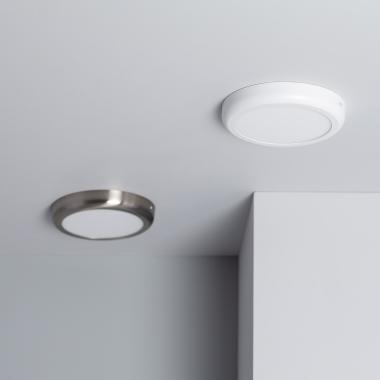 Produto de Plafón LED 18W Circular Metal Ø225 mm Design Silver