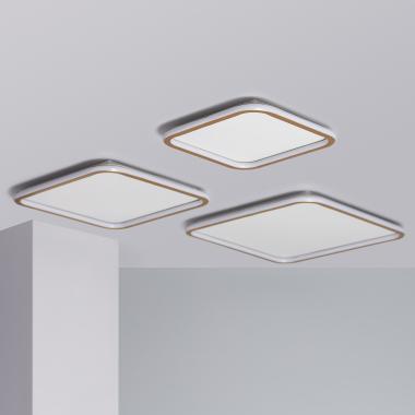 Produto de Plafón LED 40W Quadrado Metal 610x610mm CCT Seleccionável Allharo