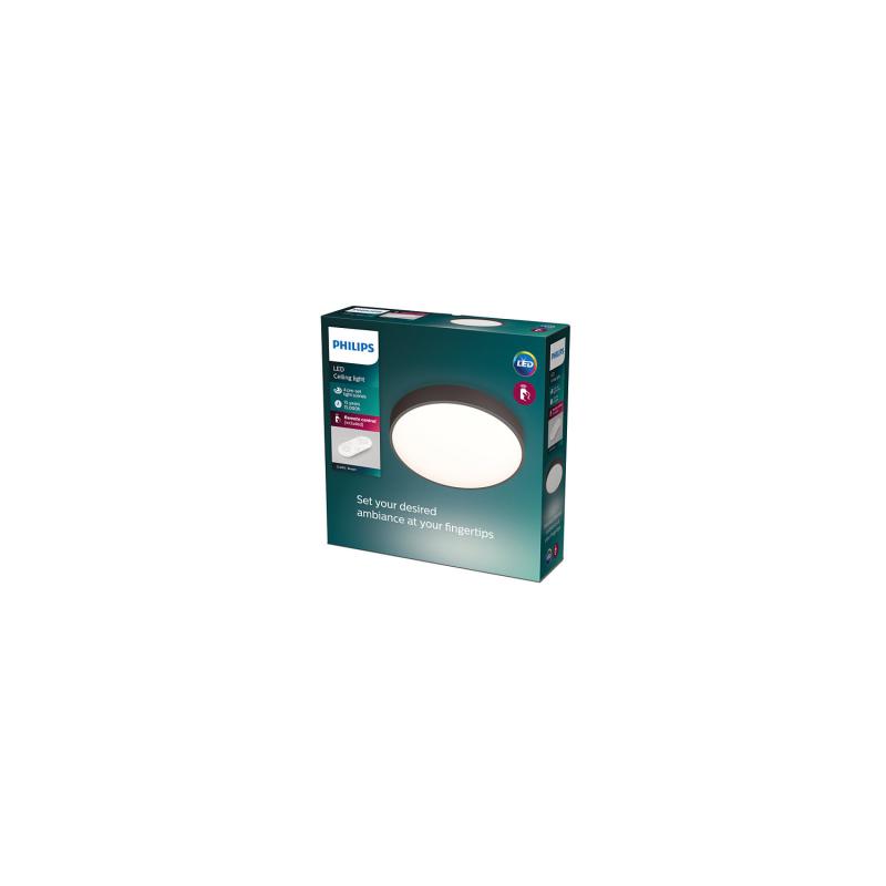 Produto de Plafón LED 28W CCT Marrom Circular PHILIPS com Controlo