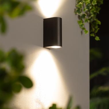 Producto de Aplique de Pared Exterior Iluminación Doble Cara Gala Negro