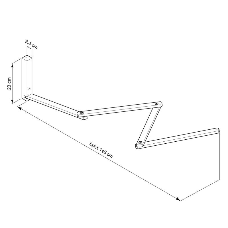 Produto de Soporte de Parede PINOCCHIO XL para Candeeiros de Parede Creative-Cables Modelo PINOCCHIOXL01