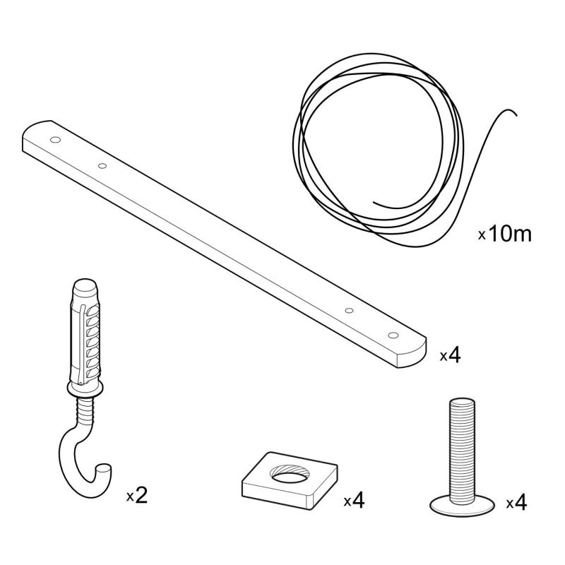 Produto de Soporte de Teto Zigh-Zagh para Candeeiros Suspensos Creative-Cables Modelo ZIGH-ZAGH01