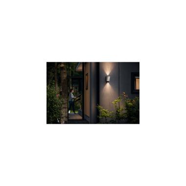 Produto de Aplique de Pareede Exterior LED Dupla Iluminação Regulável 2x4.5W PHILIPS Cistus 