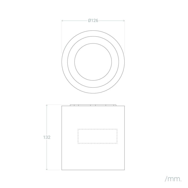 Produto de Aplique de Tecto LED Cosmos Ceiling 12W IP65 LEDS-C4 15-9790-14-CL