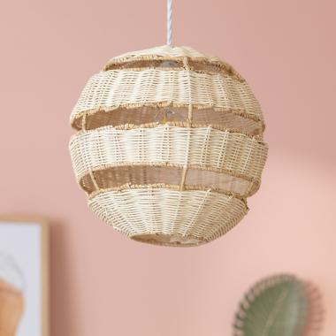 Produto de Abajur de Candeeiro Suspenso Rattan Bulang Ø300 mm 