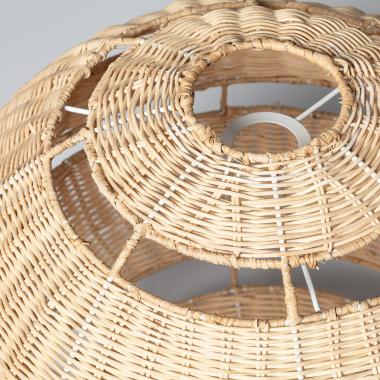 Produto de Abajur Candeeiro Suspenso de Rattan Big Bulang Ø500 mm 