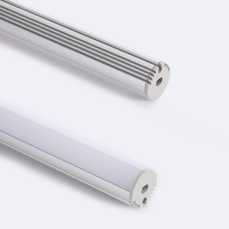 Produto de Perfil de Alumínio Redondo Suspenso e Superfície para Fita LED 11 mm