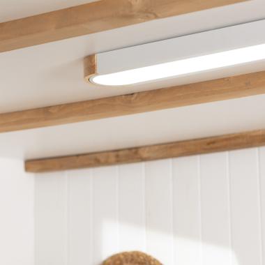 Producto de Plafón LED 18W Madera y Metal 140x650 mm CCT Seleccionable Dari Lang