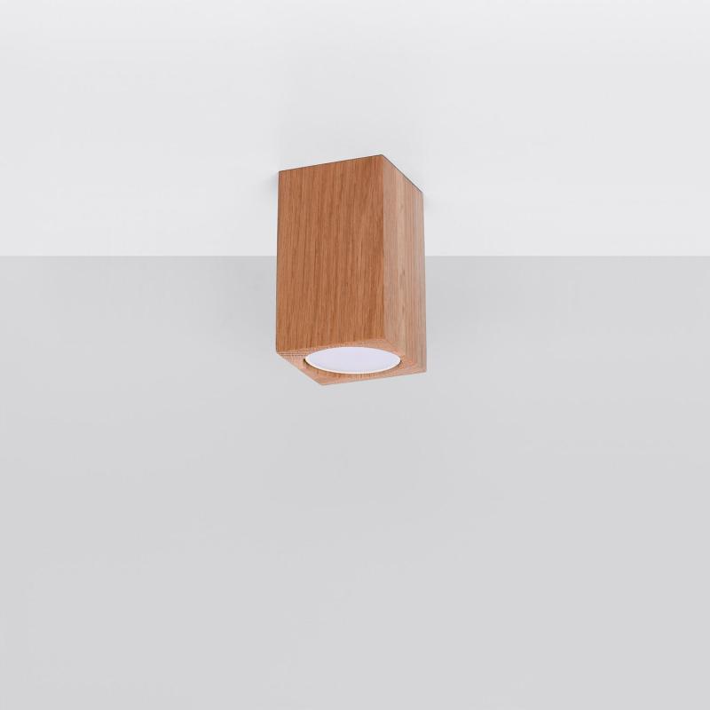 Producto de Aplique de Techo Keke 10 Madera SOLLUX