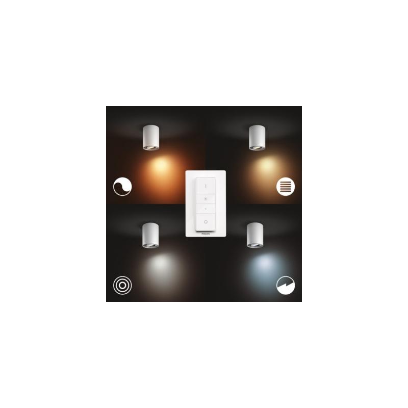 Producto de Aplique de Techo White Ambiance GU10 PHILIPS Hue Pillar 