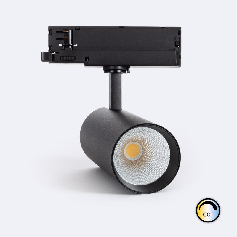 Producto de Foco Carril LED Trifásico 30W Carlo CCT Negro