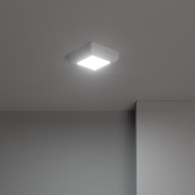 Produto de Plafón LED 6W Quadrado Metal 122x122 mm Design White