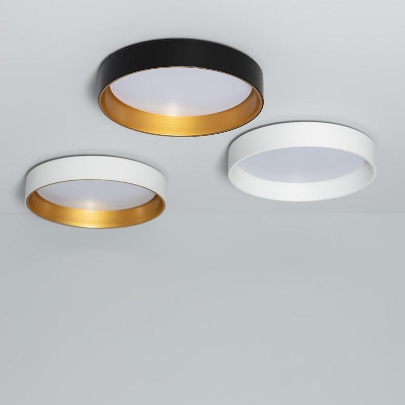 Produto de Plafon LED 20W Circular Metal  Ø450 mm CCT Seleccionável Broadway