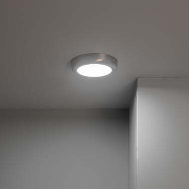 Producto de Plafón LED 12W Circular Metal Ø175 mm Design Silver 