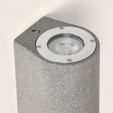 Produto de Aplique de Parede Exterior Cimento Iluminação Dupla Batu   