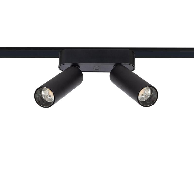 Producto de Foco Carril LED Magnético 25mm SuperSlim Doble 14W 48V Negro