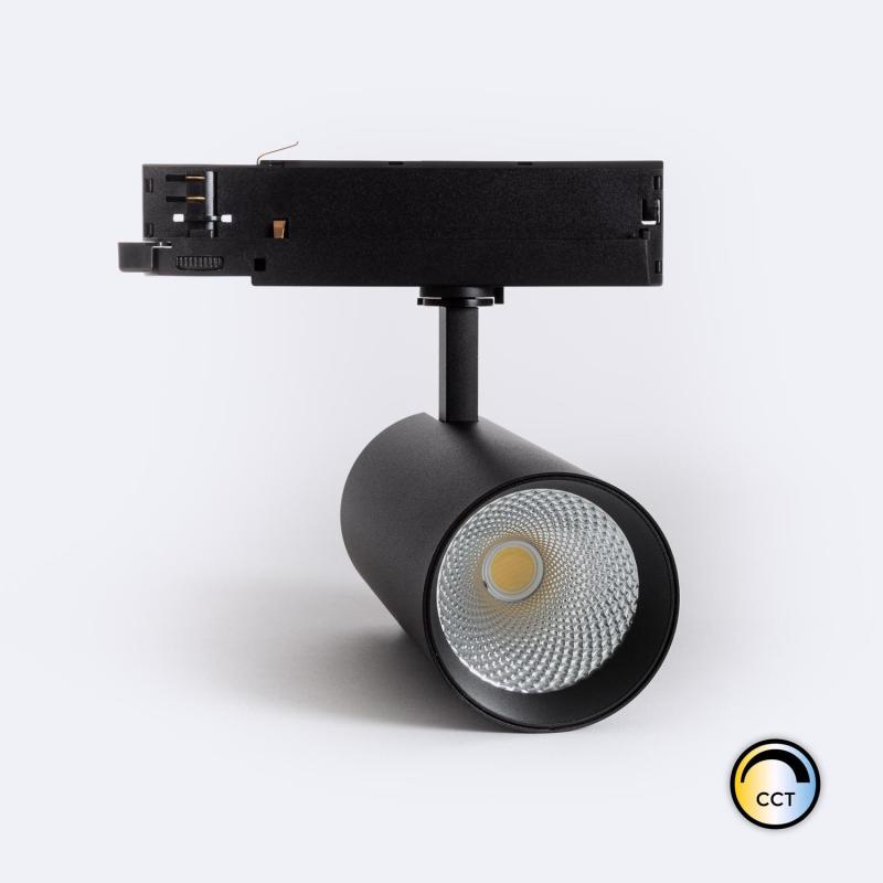 Producto de Foco Carril LED Trifásico 40W Carlo CCT Negro