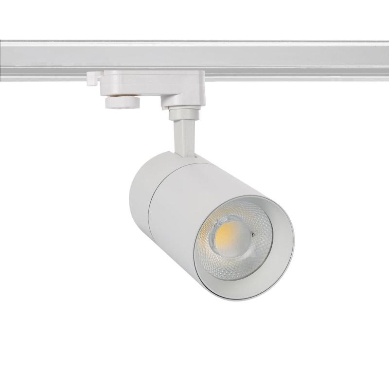 Produto de Foco LED Mallet Branco 20W Regulável para Carril Trifásico UGR 15 