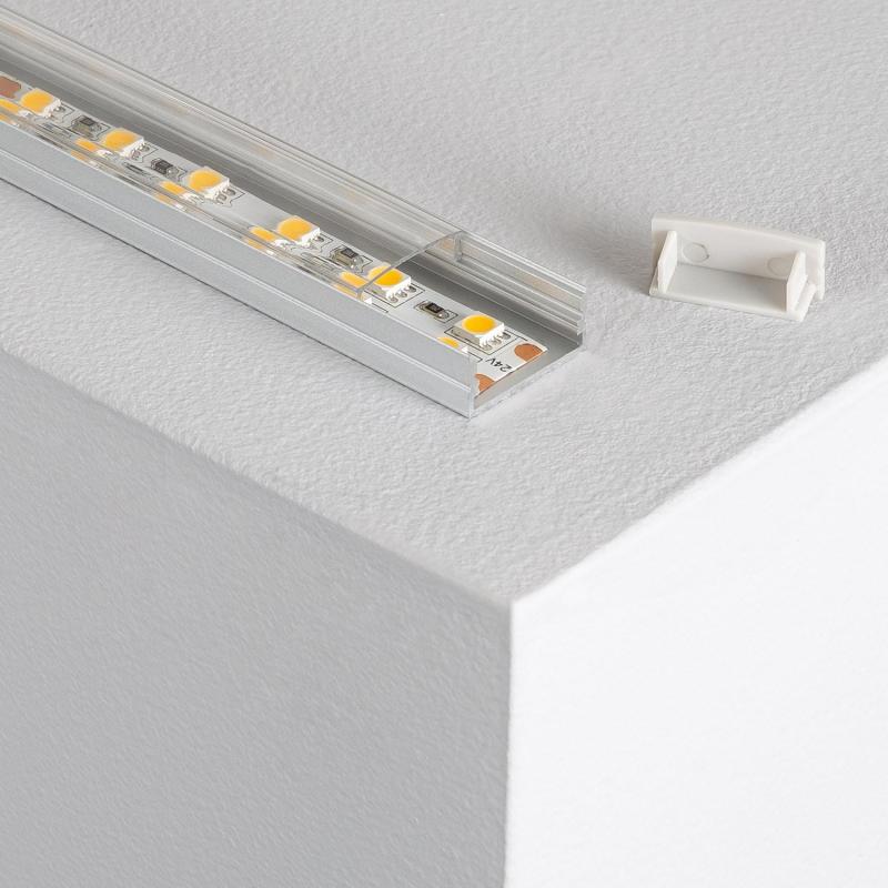 Produto de Perfil de Alumínio Superficie 2m para Fita Dupla LED Até 20mm