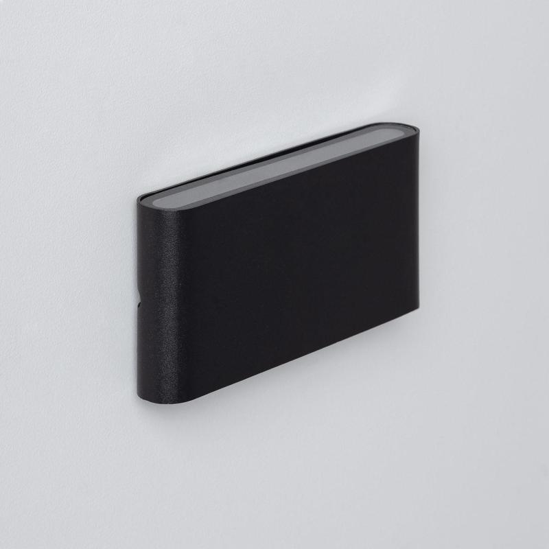 Producto de Aplique de Pared Exterior LED 12W Aluminio Rectangular Iluminación Doble Cara Luming Negro