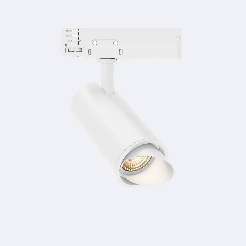 Producto de Foco Carril LED Trifásico 30W Fasano Cilindro Bisel Regulable Blanco