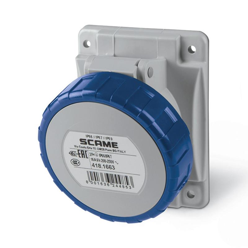 Producto de Base Empotrable CETAC en Cuadro Estanca 16A IP67 Optima SCAME BECE-CLA-4181663