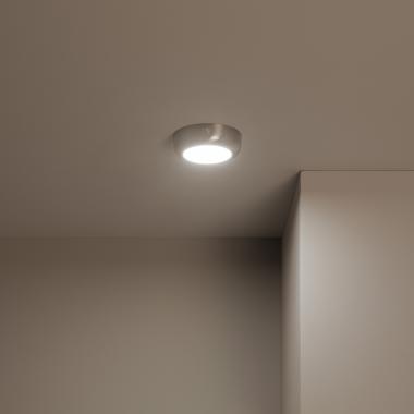 Producto de Plafón LED 6W Circular Metal Ø120 mm Design Silver 