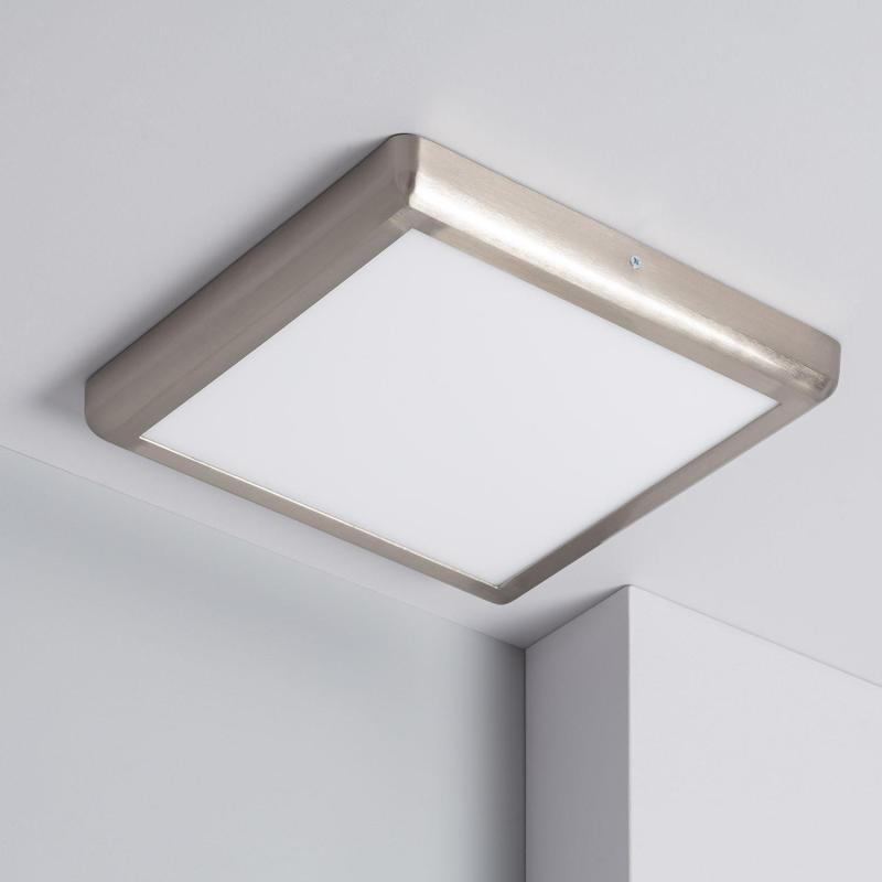 Producto de Plafón LED 24W Cuadrado Metal 300x300 mm Design Silver 