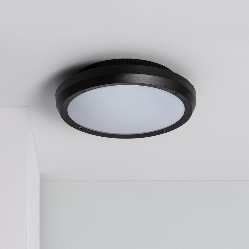 Producto de Plafón Circular para Exterior Ø300mm IP65 Curio Negro