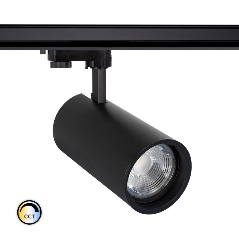 Produto de Foco LED d'Angelo Preto 30W CCT LIFUD com Óptica Variável para Carril Trifásico