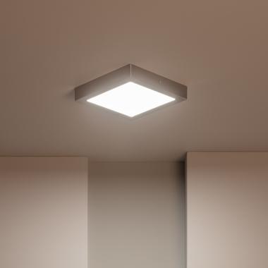 Produto de Plafón LED 18W Quadrado Metal 225x225 mm Silver