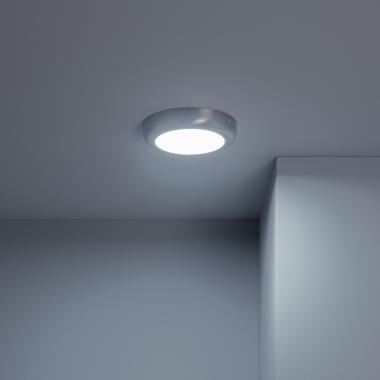 Producto de Plafón LED 12W Circular Metal Ø175 mm Design Silver 