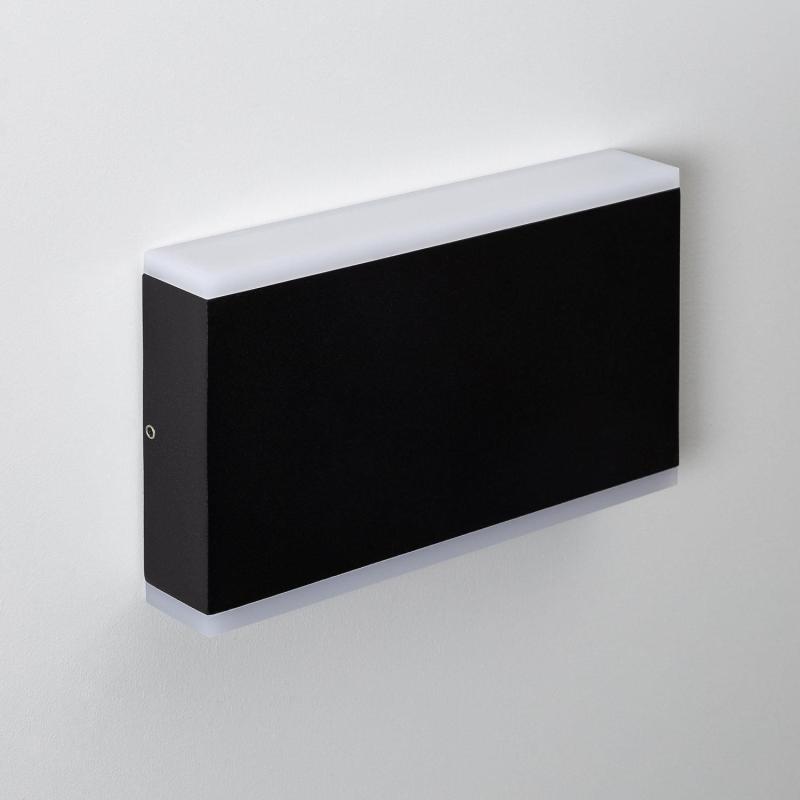 Producto de Aplique de Pared Exterior LED 10W Iluminación Doble Cara Rectangular Negro Hera