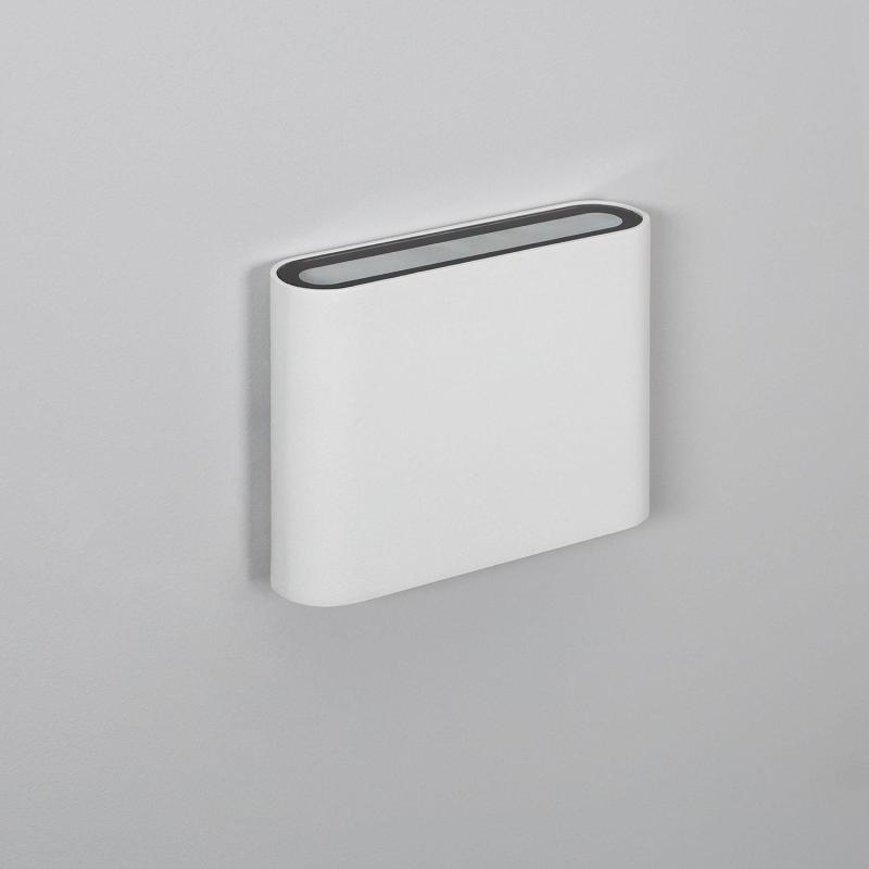 Producto de Aplique de Pared Exterior LED 6W Iluminación Doble Cara Cuadrado Blanco Zeus