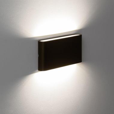 Producto de Aplique de Pared Exterior LED 12W Aluminio Rectangular Iluminación Doble Cara Luming Negro