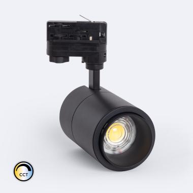 Foco Carril LED Trifásico 30W Regulable CCT Pulyx Multiángulo 15-60º