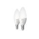 Producto de Pack Bombillas Inteligentes LED E14 2x4W 470 lm B39 PHILIPS Hue White